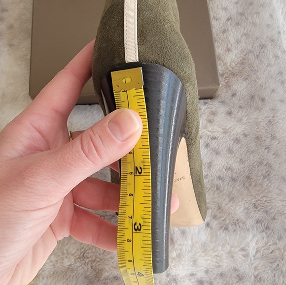 SJP by Sarah Jessica Parker Serge ankle bootie in olive green suede, 6.5 - Picture 13 of 13